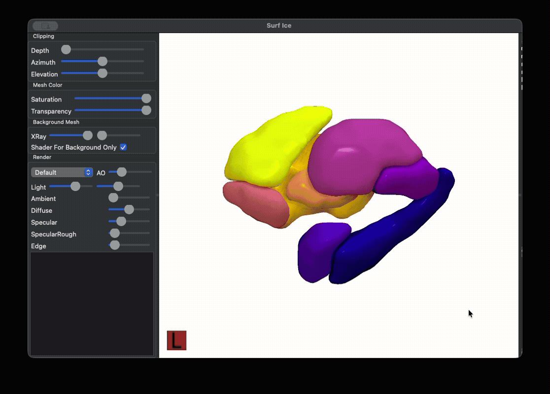 3D mesh rotation GIF